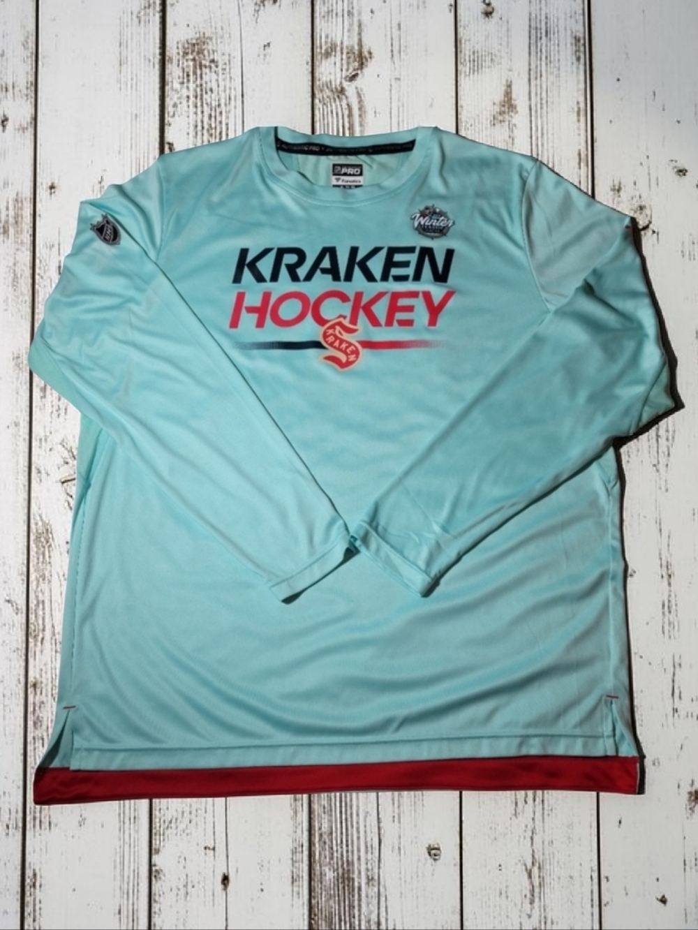 Fanatics Seattle Kraken 2024 NHL Winter Classic Authentic Pro Tech Shirt XL EUC